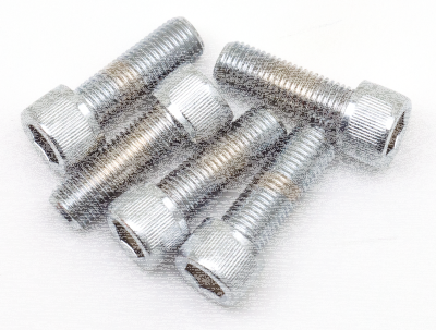 5pck Chrome Allen screws 7/16-20x1 1/4" (FR)