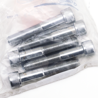 5pck Chrome Allen screws 7/16-20x2 1/2" (FR)
