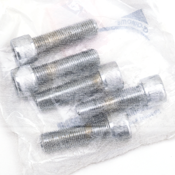 5pck Chrome Allen screws 1/2-20x1 3/4" (FR)