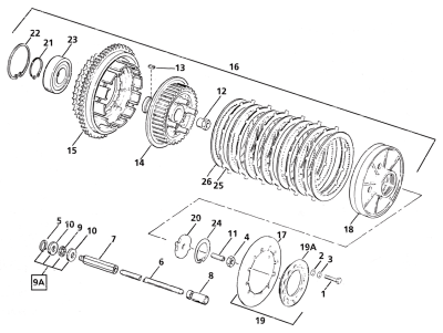 Ret. ring clutch hub #37905-84 (FR)