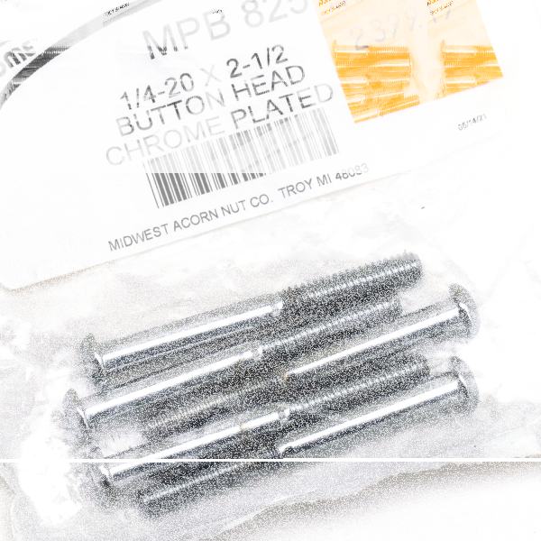 5pck Button head screws 1/4-20x2 1/2" (FR)