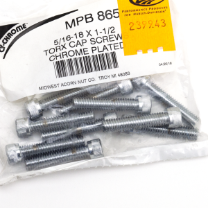 10pck Torx socket head 5/16-18x1 1/2" (FR)