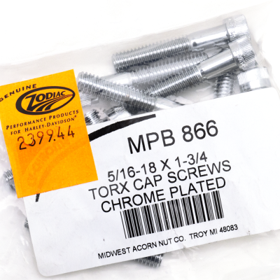 10pck Torx socket head 5/16-18x1 3/4" (FR)
