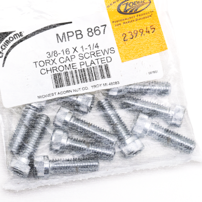 10pck Torx socket head 3/8-16x1 1/4",UNC (FR)