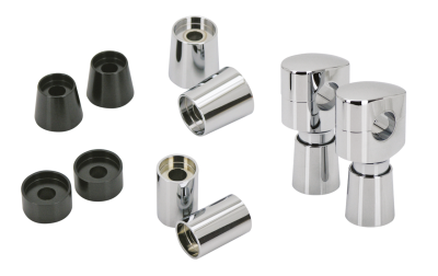 GZP Chr 1/2" tapered riser extension 1"