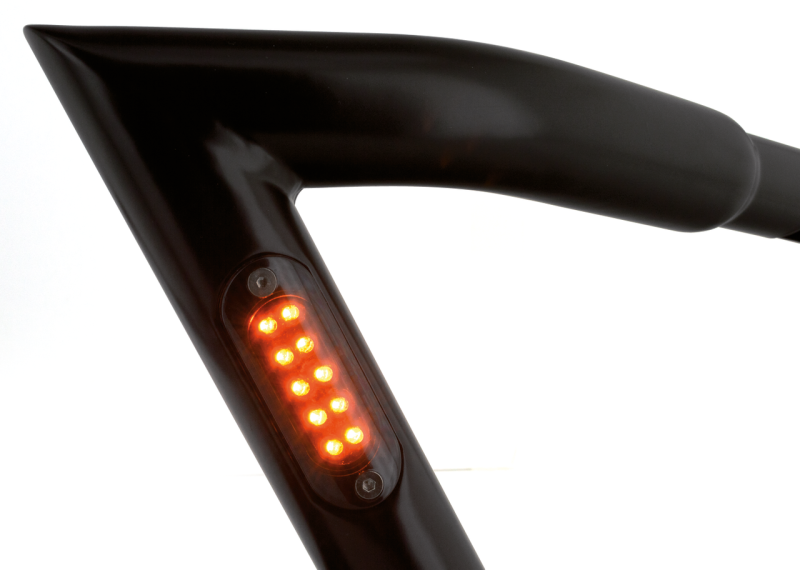 GZP Matt Blk Z-bar 6"rise TBW smoke LED (FR)