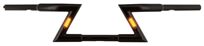 GZP Matt Blk Z-bar 6"rise TBW smoke LED (FR)