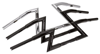 GZP Matt Blk Z-bar TBW 10"rise smoke LED (FR)