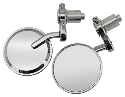 GZP Solo chrome 7/8" bar-end mirrors (FR)