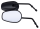GZP Black tapered mirrors, 5" stem (FR)