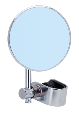 GZP Blue Glass mirror 3" diam. 4" ste (FR)