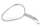 GZP Chrome Sweeping Teardrop mirror L (FR)