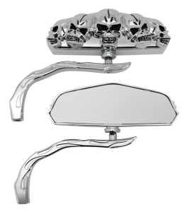 GZP Chrome Skull vision mirror set (FR)