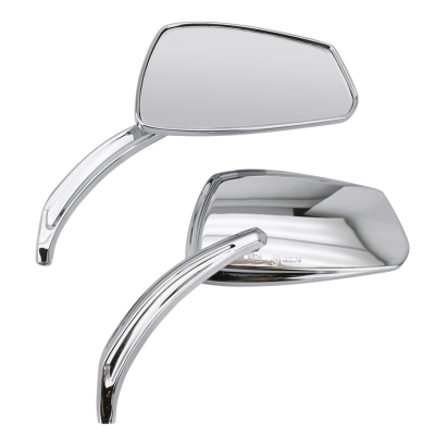 GZP Chrome Viper mirror set w/forged ste (FR)