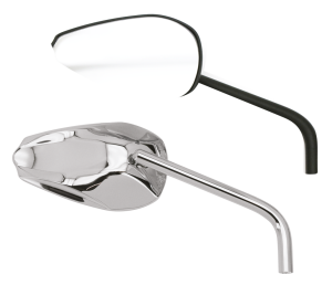 GZP Chrome Cobra mirror set w/round s (FR)