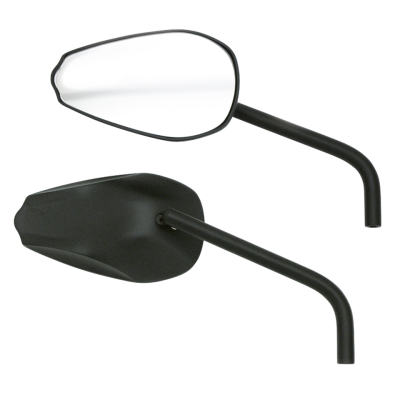 GZP Black Cobra mirror set w/round st (FR)