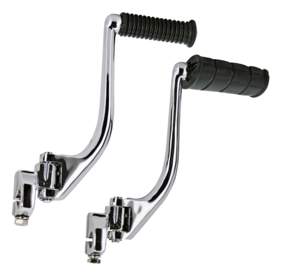 GZP Chrome kickstarter w/flat rubberp (FR)