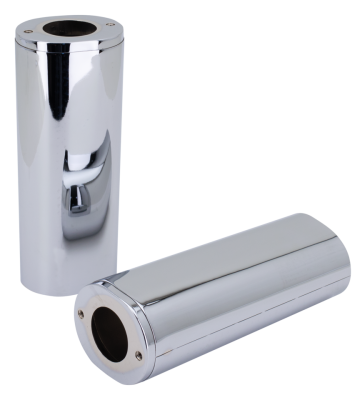 GZP Slider covers (pair) +2", chrome (FR)