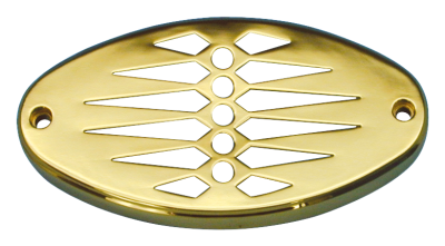 GZP Gold cast cateye lens grill (FR)