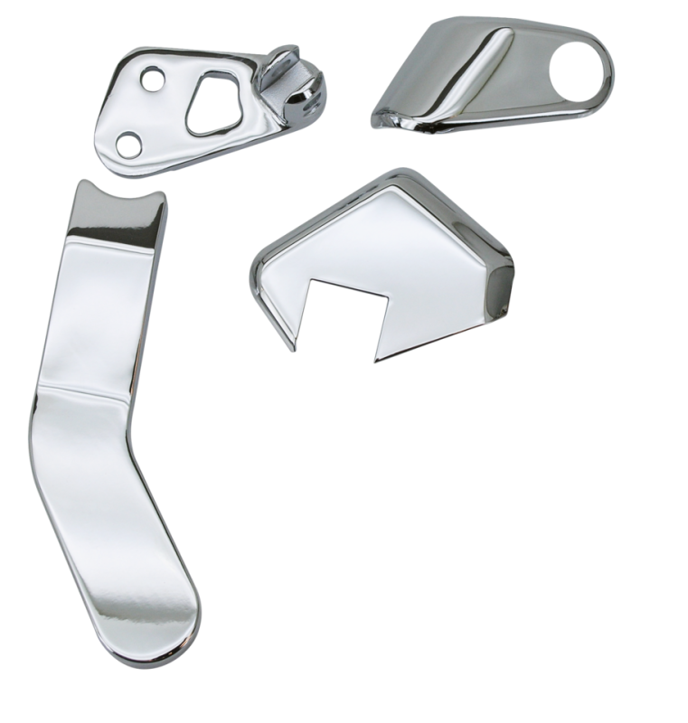 GZP Chr Passenger brckt & cover set FXD (FR)