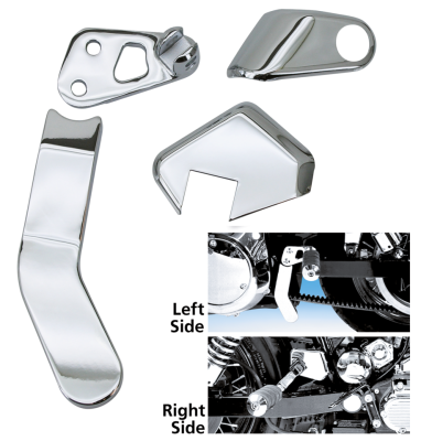 GZP Chr Passenger brckt & cover set FXD (FR)