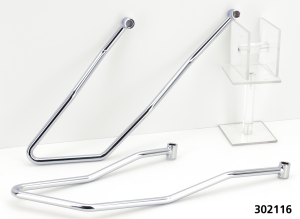 GZP Chrome Saddlebag supports FLST84-06 (FR)