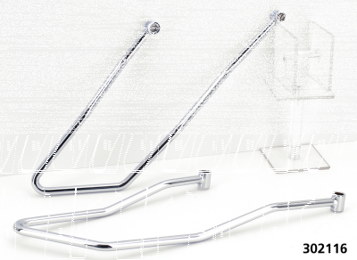 GZP Chrome Saddlebag supports FLST84-06 (FR)