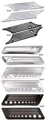 GZP Chr billet latch covers FLH/T93-13 (FR)