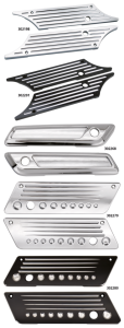 GZP Chr billet latch covers FLH/T93-13 (FR)