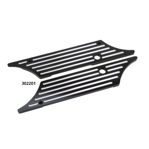 GZP Blck cut billet latch covers FLH/T93 (FR)