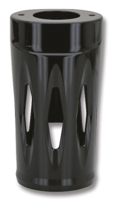 GZP Black Spitfire forkboots FLHT/X86