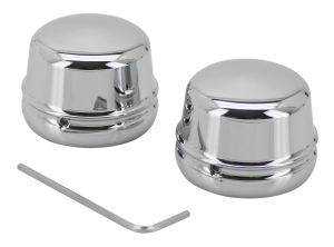 GZP Chrome axle covers FLH/T00-07 FXD04- (FR)