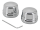 GZP Chrome axle covers FLH/T00-07 FXD04- (FR)