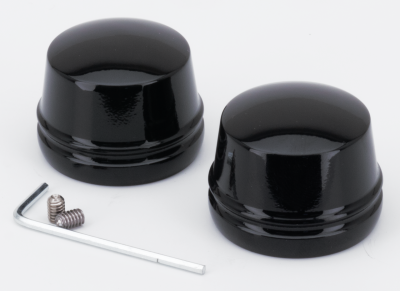 GZP gloss Black axle cvrs FLH/T00-07 FXD (FR)