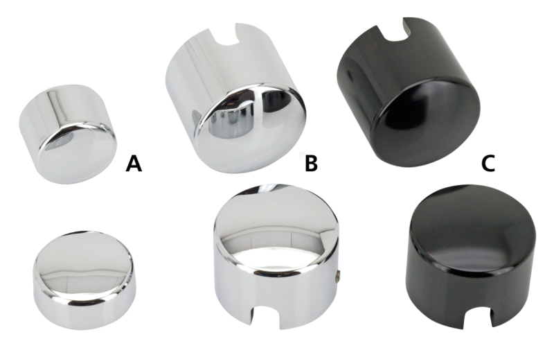 GZP pair Chrome rear axle covers (FR)