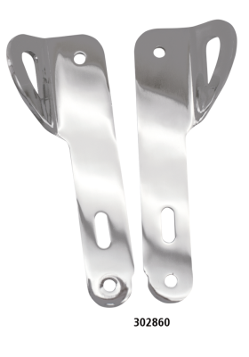 GZP chr tie-down bracket kit FLH/T14-UP (FR)