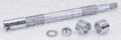 GZP Chr front axle kit FLH/T08-up (FR)