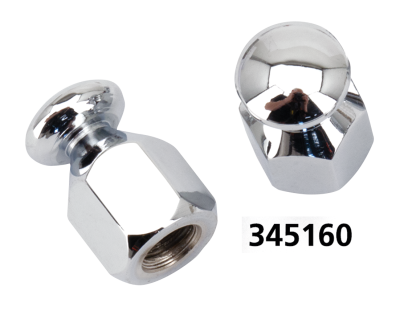 GZP Chrome bungee nut 5/16-18 UNC pair (FR)