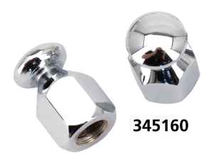 GZP Chrome bungee nut 5/16-18 UNC pair (FR)