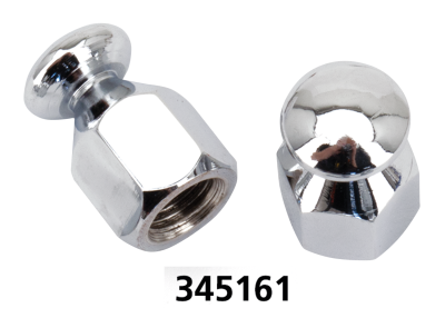 GZP Chrome bungee nut 3/8-24 UNF pair (FR)