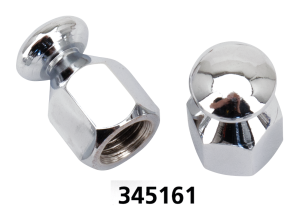 GZP Chrome bungee nut 3/8-24 UNF pair (FR)