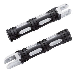 GZP Black edge cut rider footpegs (FR)