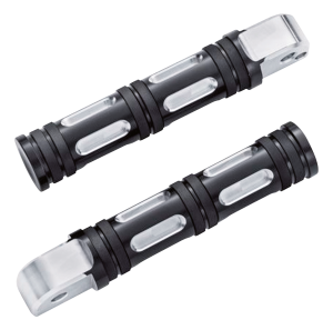 GZP Black edge cut passenger footpegs (FR)