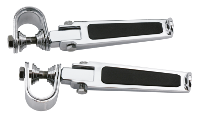GZP Chrome clamp-on folding footpegs, pa (FR)