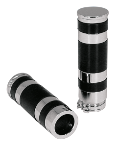 GZP Chrome CNC Grip set, cable (FR)