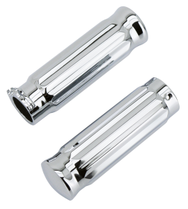 GZP Chrome barrel style V-groove grip (FR)