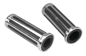 GZP Streamliner grip set chrome/rubber 1 (FR)