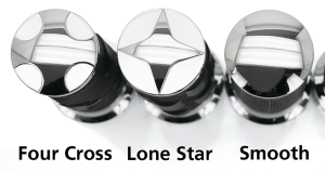 GZP Chrome 4-Cross T-II Passengerfootpeg (FR)