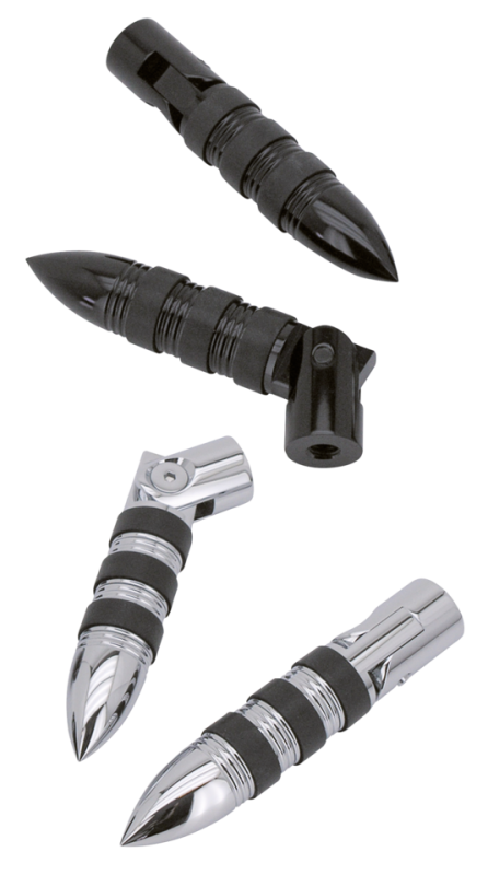 GZP Chrome Magnum pegs w/mounts 3/8"UNC (FR)