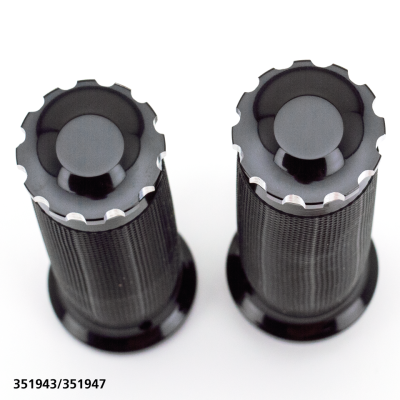 GZP Black Turbo gripset black rubber (FR)